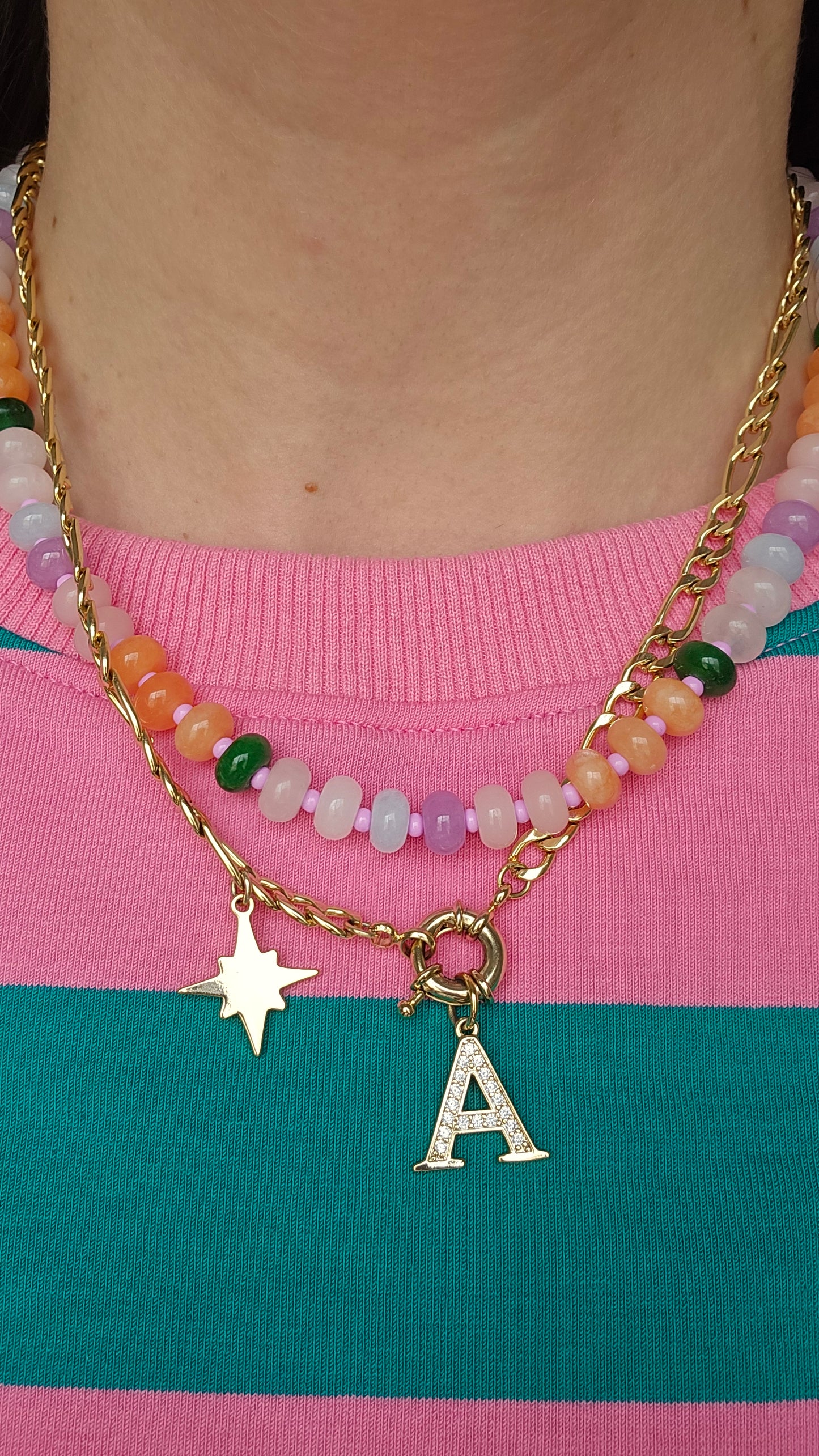 Pastel Gemstone Necklace