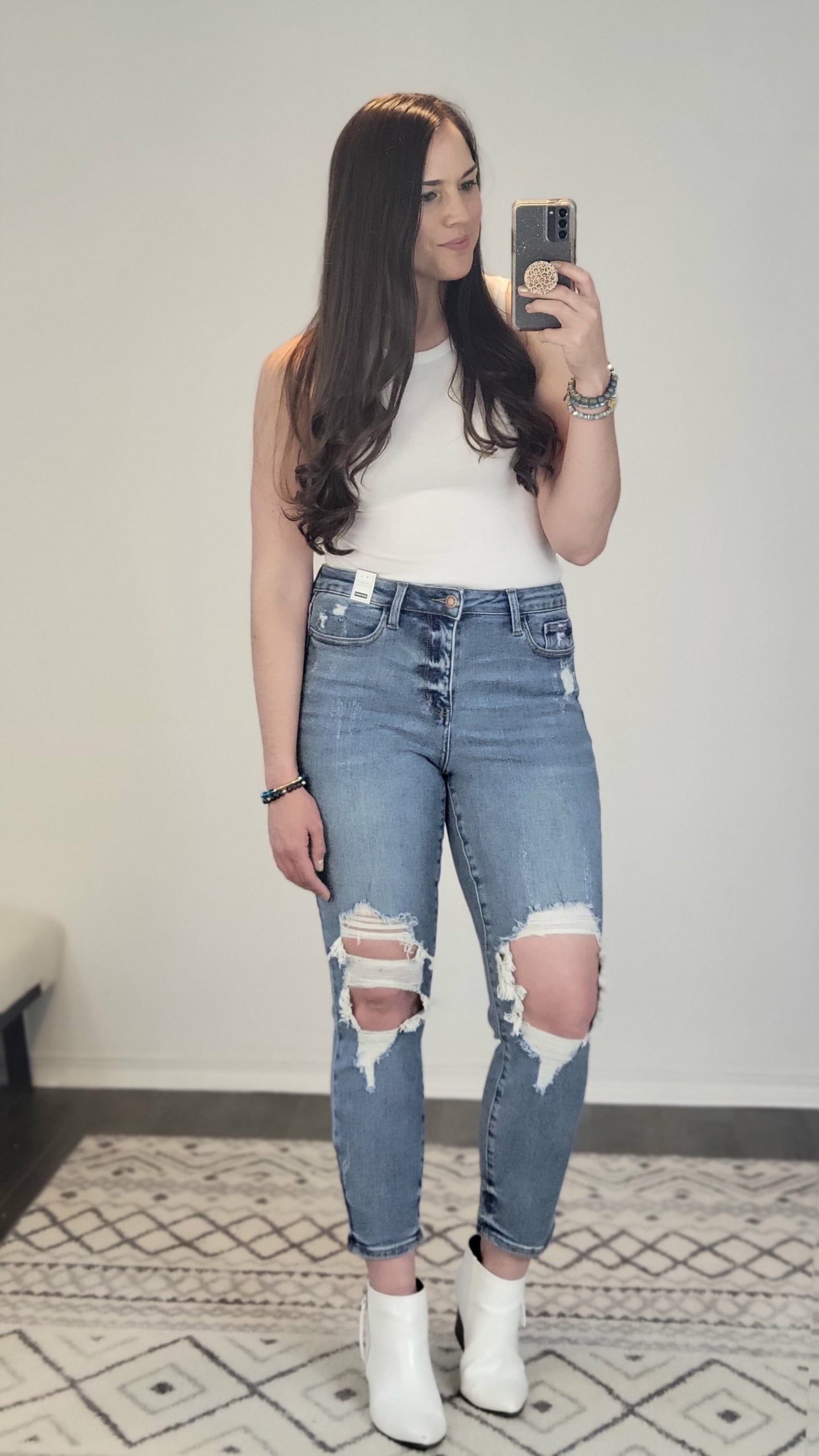 Judy Blue Destroyed Boyfriend Jean “Tegan”