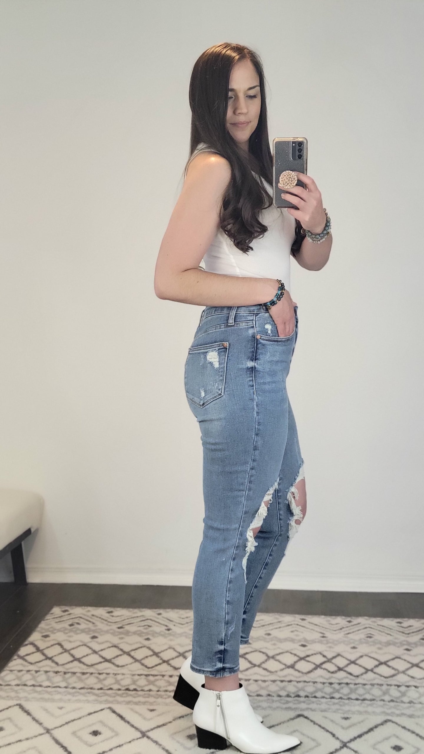 Judy Blue Destroyed Boyfriend Jean “Tegan”