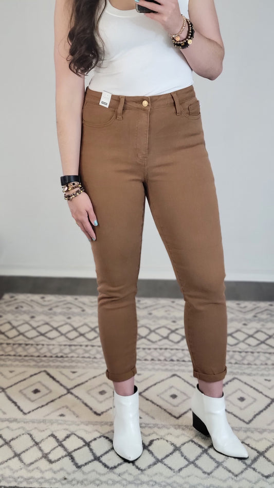 Judy Blue High Waist Brown Slim Fit “Carly” (16W)