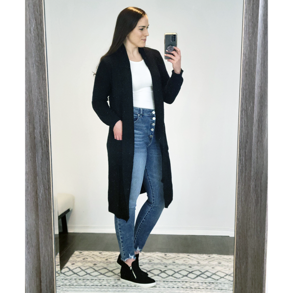 Black Knit Cardigan