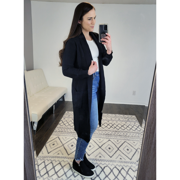 Black Knit Cardigan