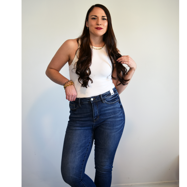 Judy Blue Bella High Rise Dark Skinny (1)