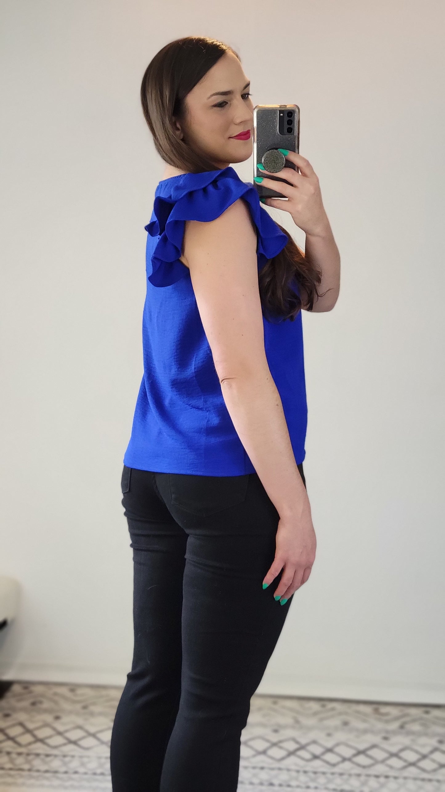Royal Blue Airflow Top "Aly"