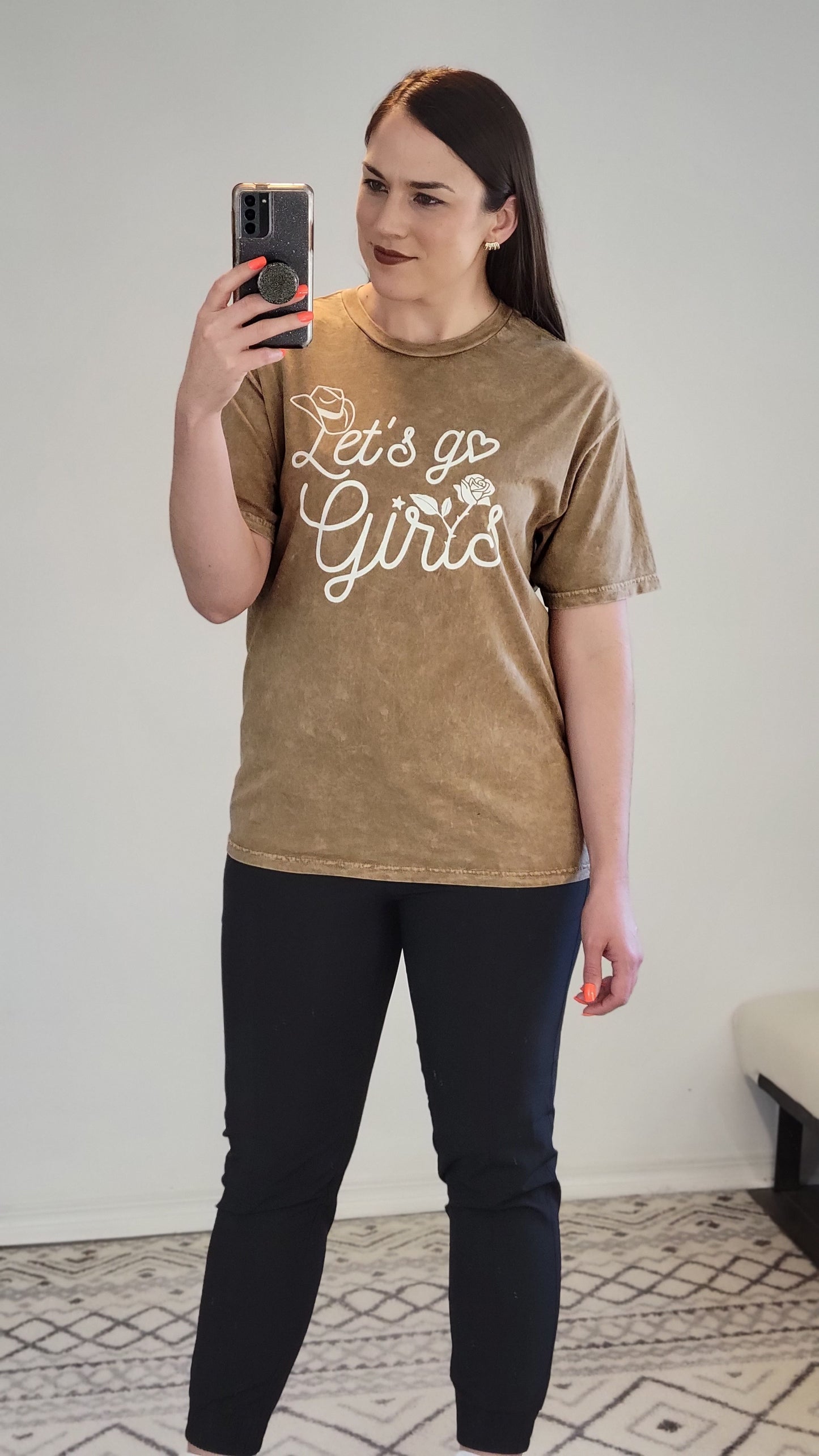 Toast Mineral Wash Let’s Go Girls Graphic Tee "Jo"
