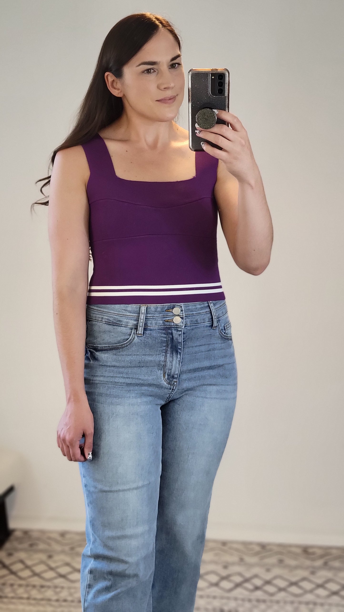 Purple Game Day Crop Top “Wendy”