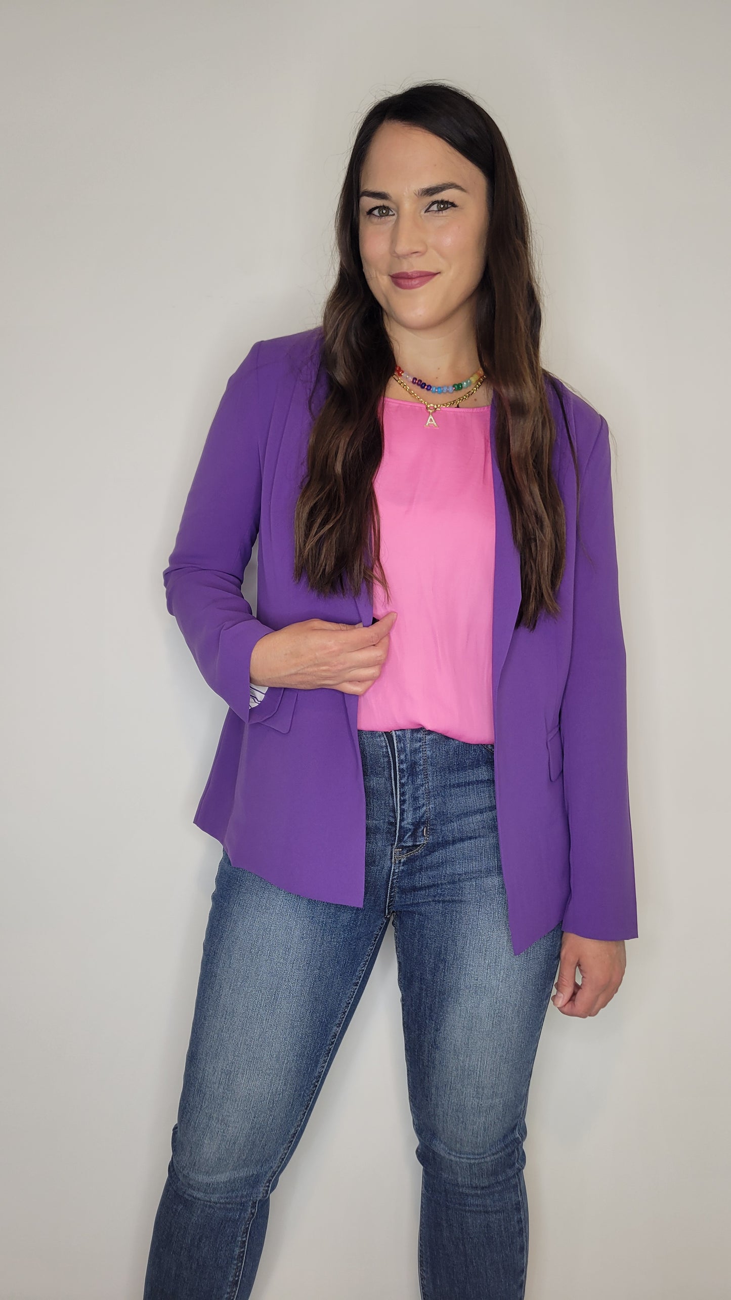 Purple 'Queen' Classic Blazer “Jasmine”