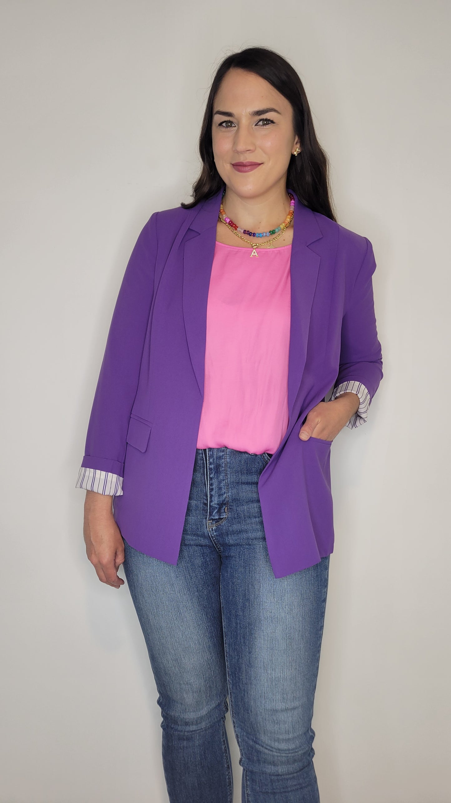 Purple 'Queen' Classic Blazer “Jasmine”