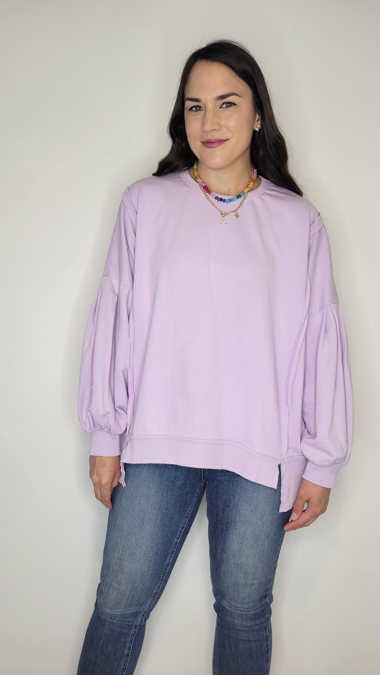 Lavender Oversize Sweatshirt “Ariel”