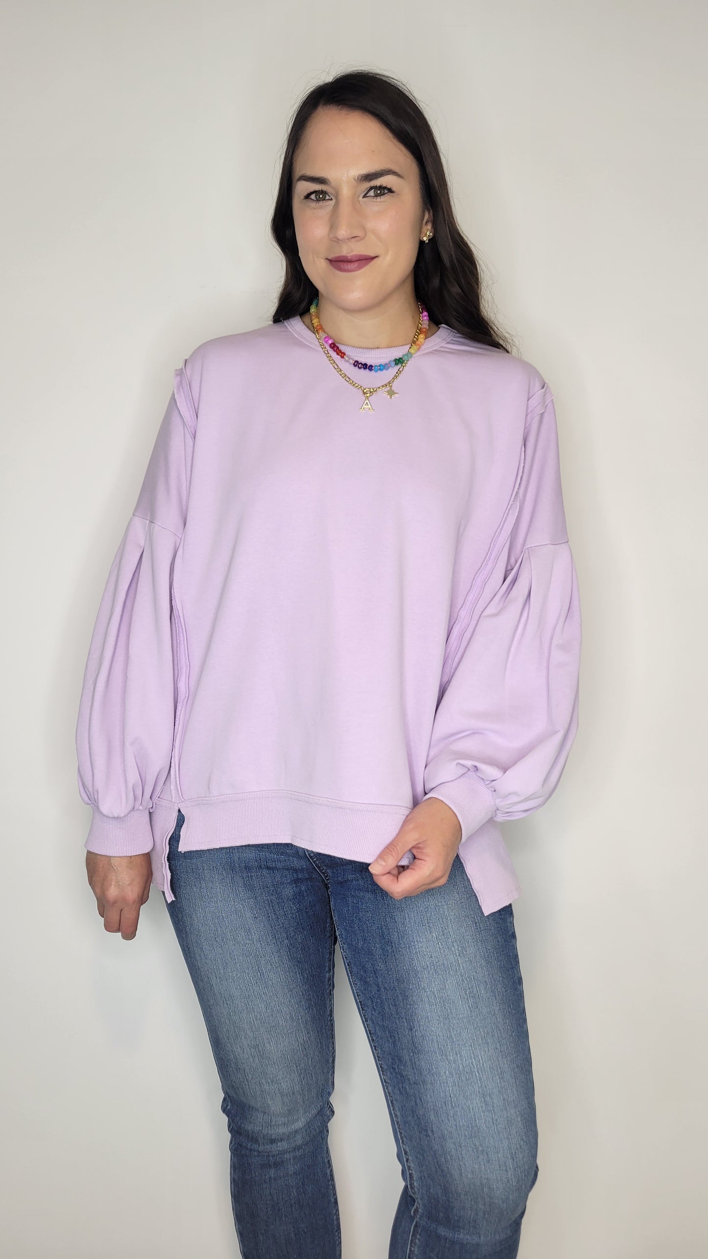 Lavender Oversize Sweatshirt “Ariel”