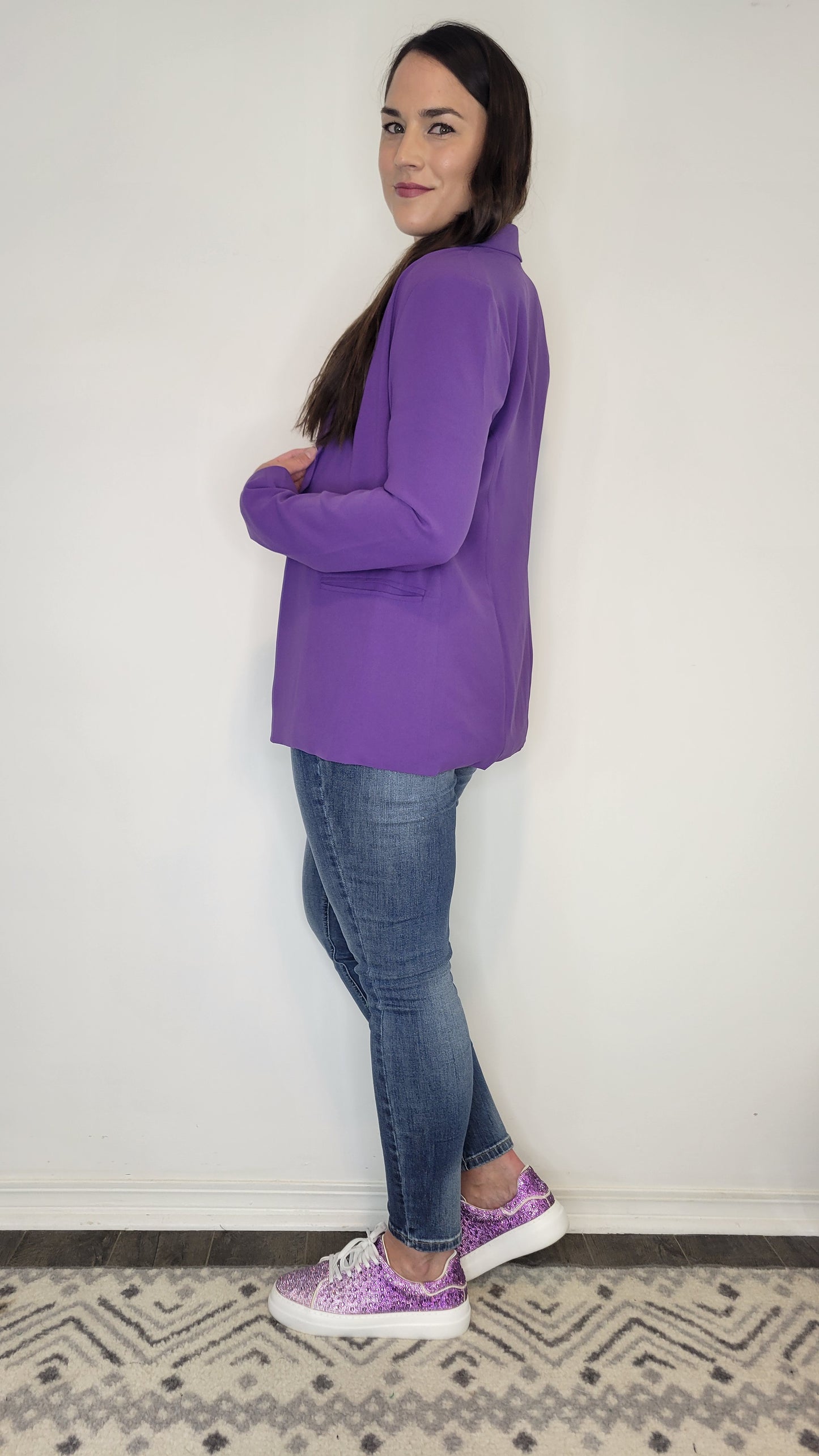 Purple 'Queen' Classic Blazer “Jasmine”