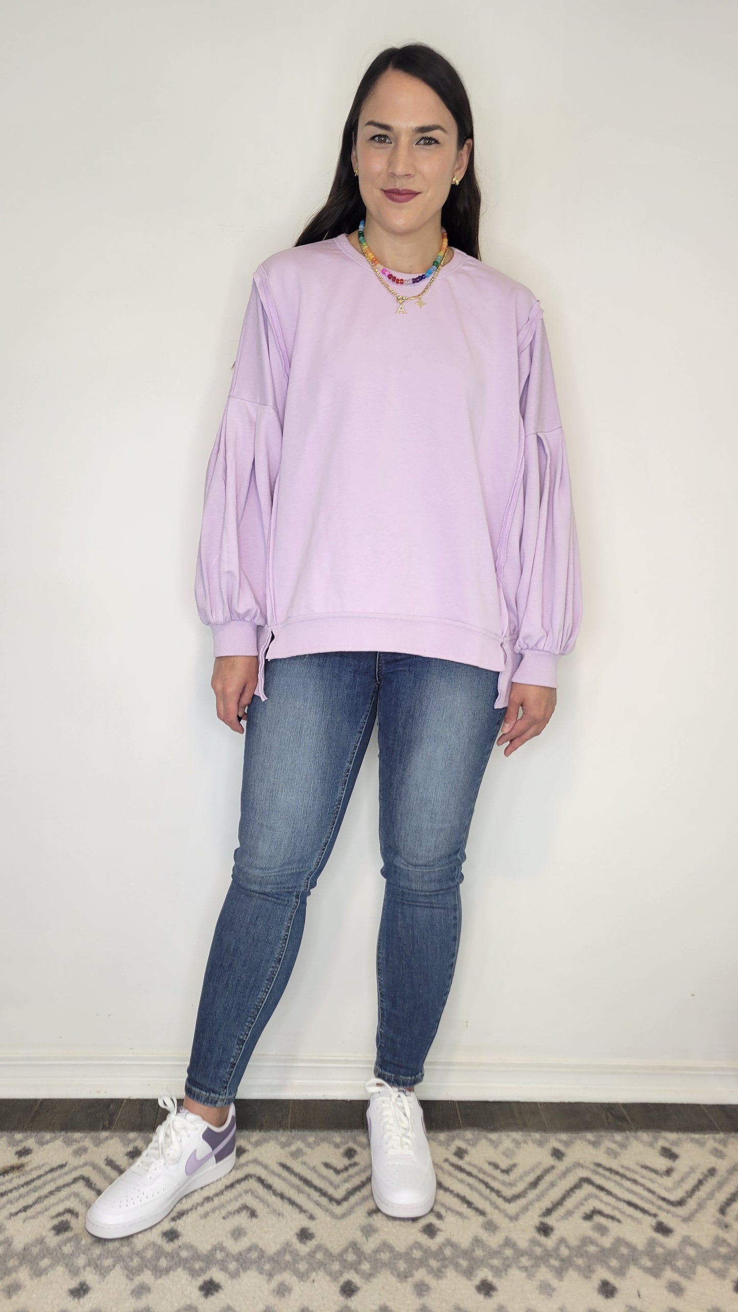 Lavender Oversize Sweatshirt “Ariel”