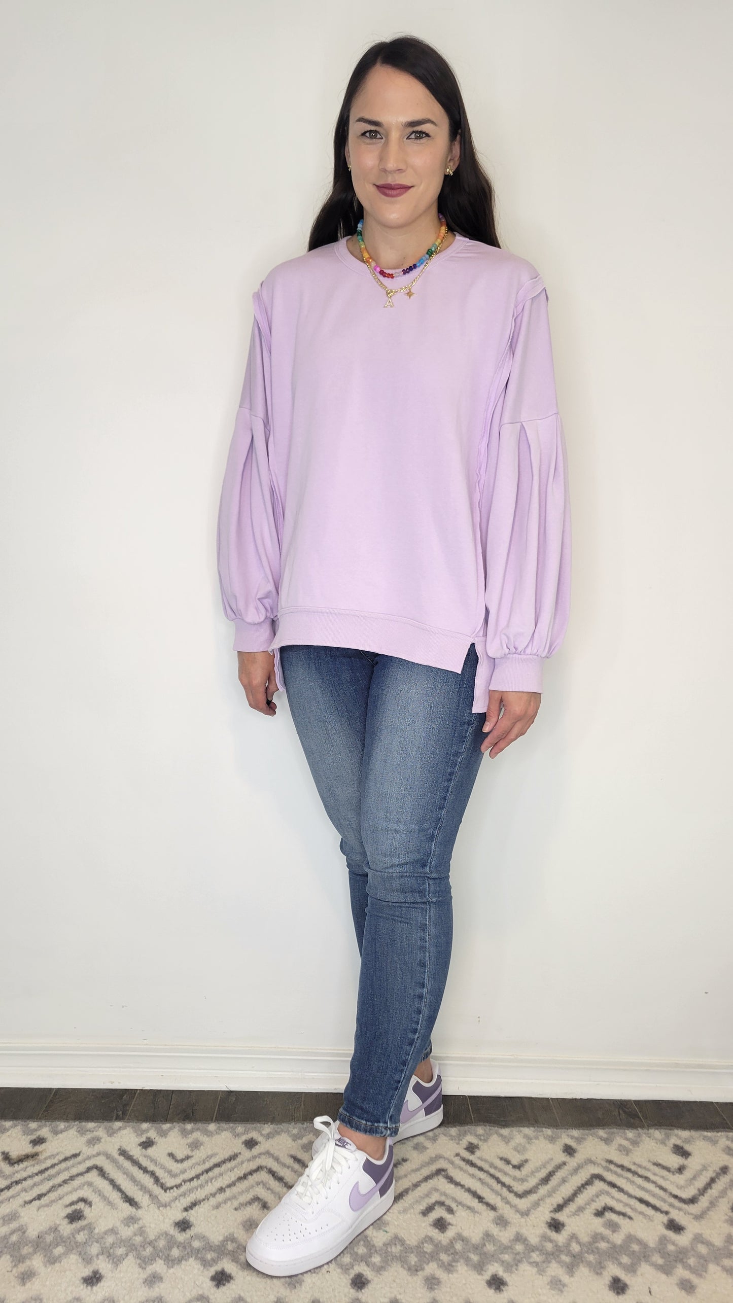 Lavender Oversize Sweatshirt “Ariel”