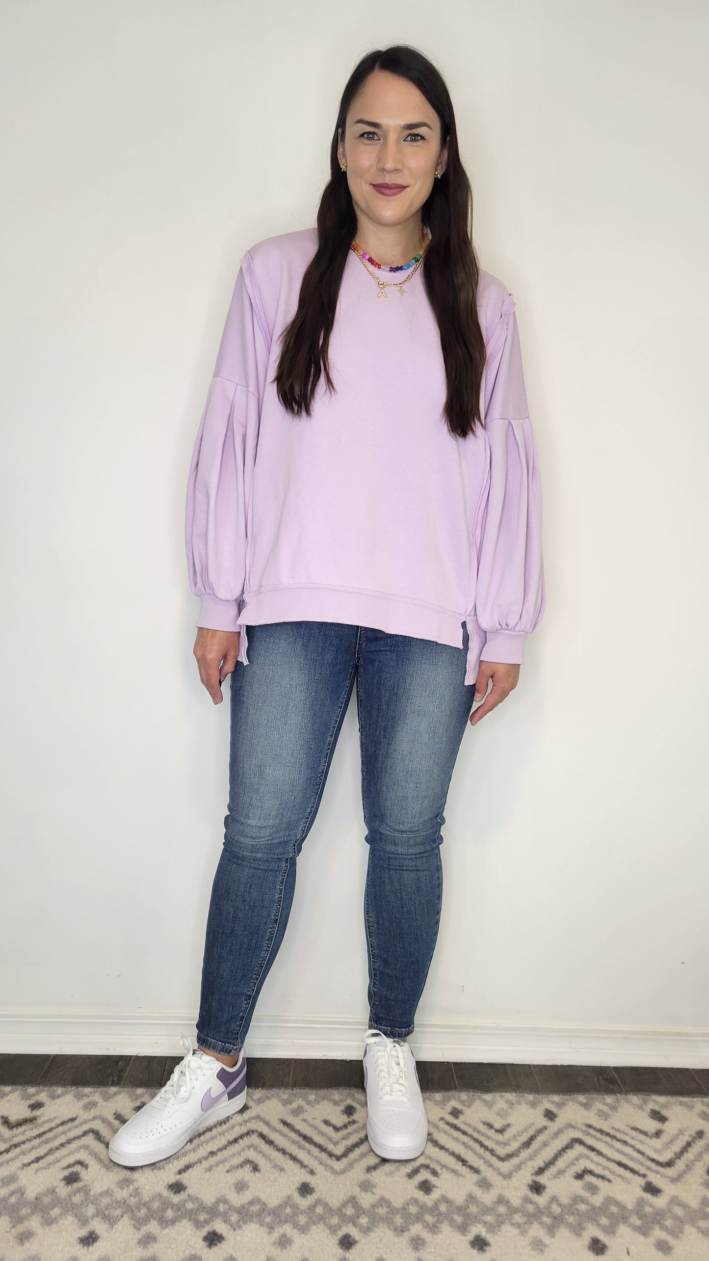 Lavender Oversize Sweatshirt “Ariel”