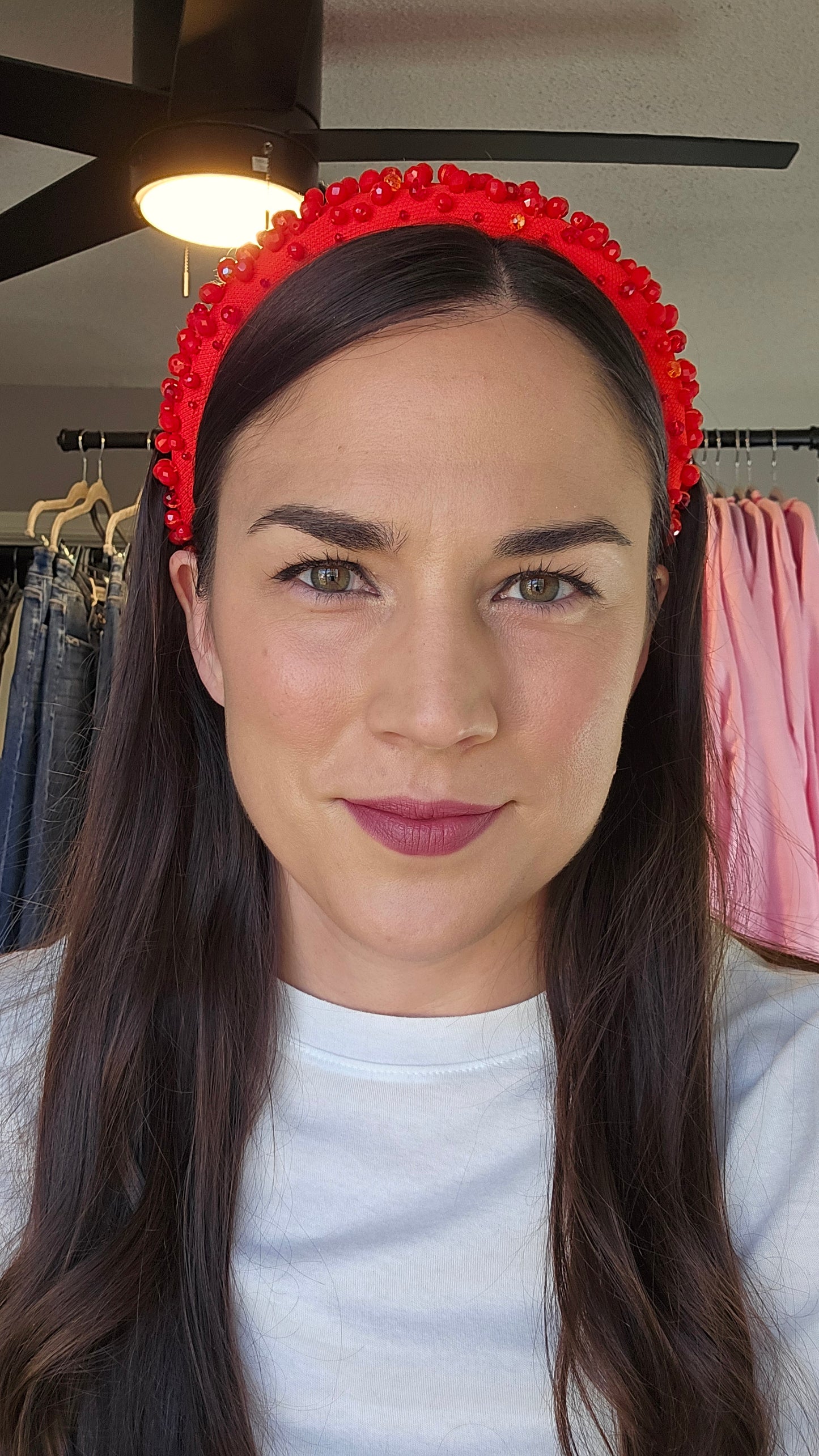 Red Clarissa Headband