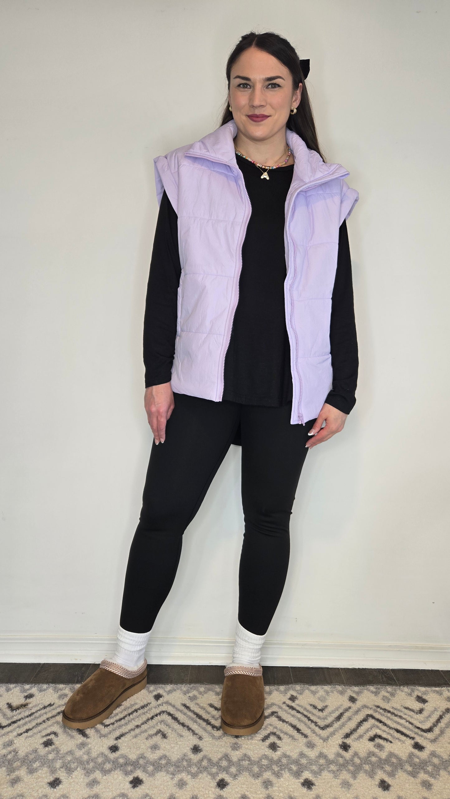 Lavender Puffer Vest "Madisyn"