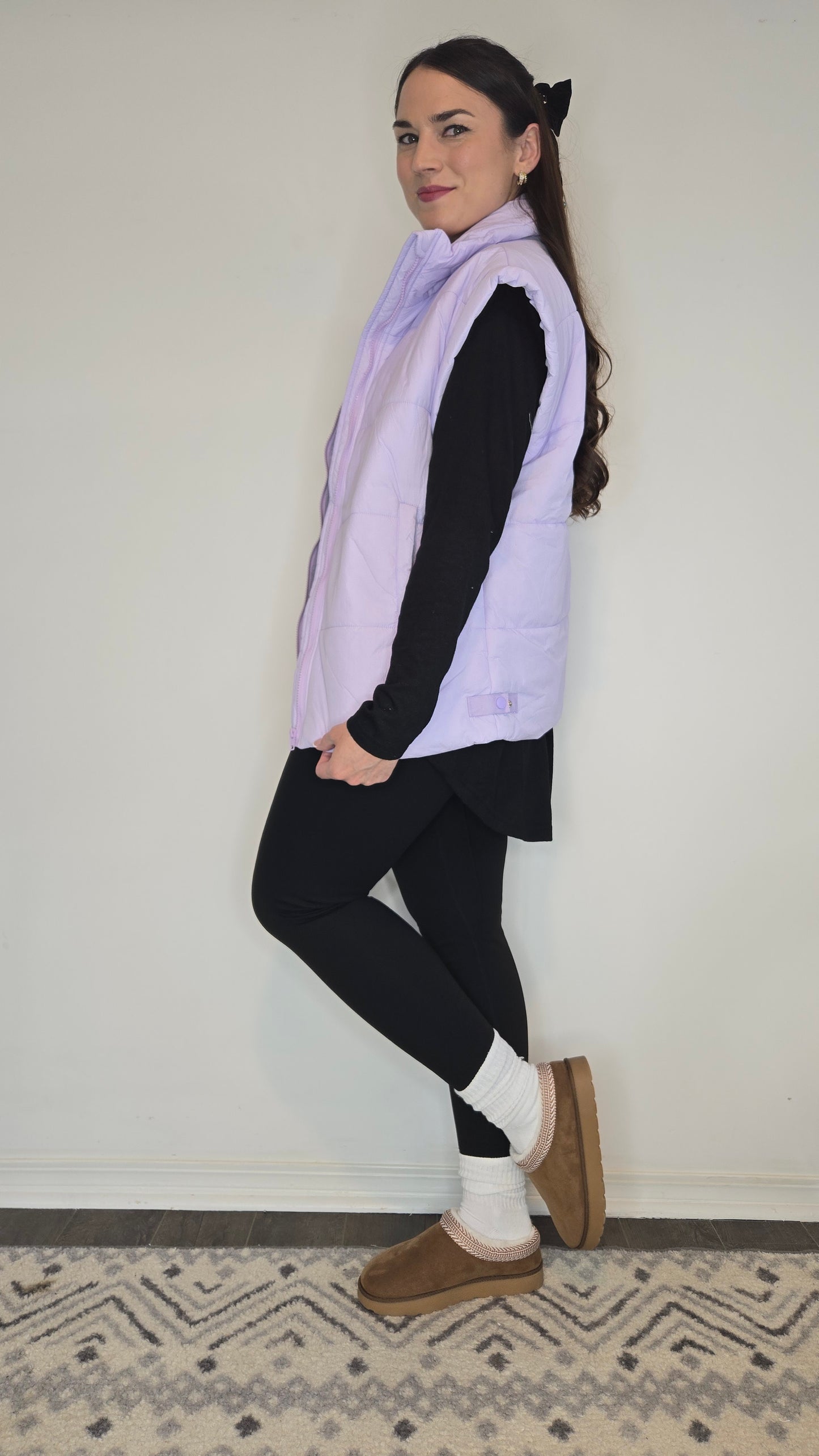 Lavender Puffer Vest "Madisyn"