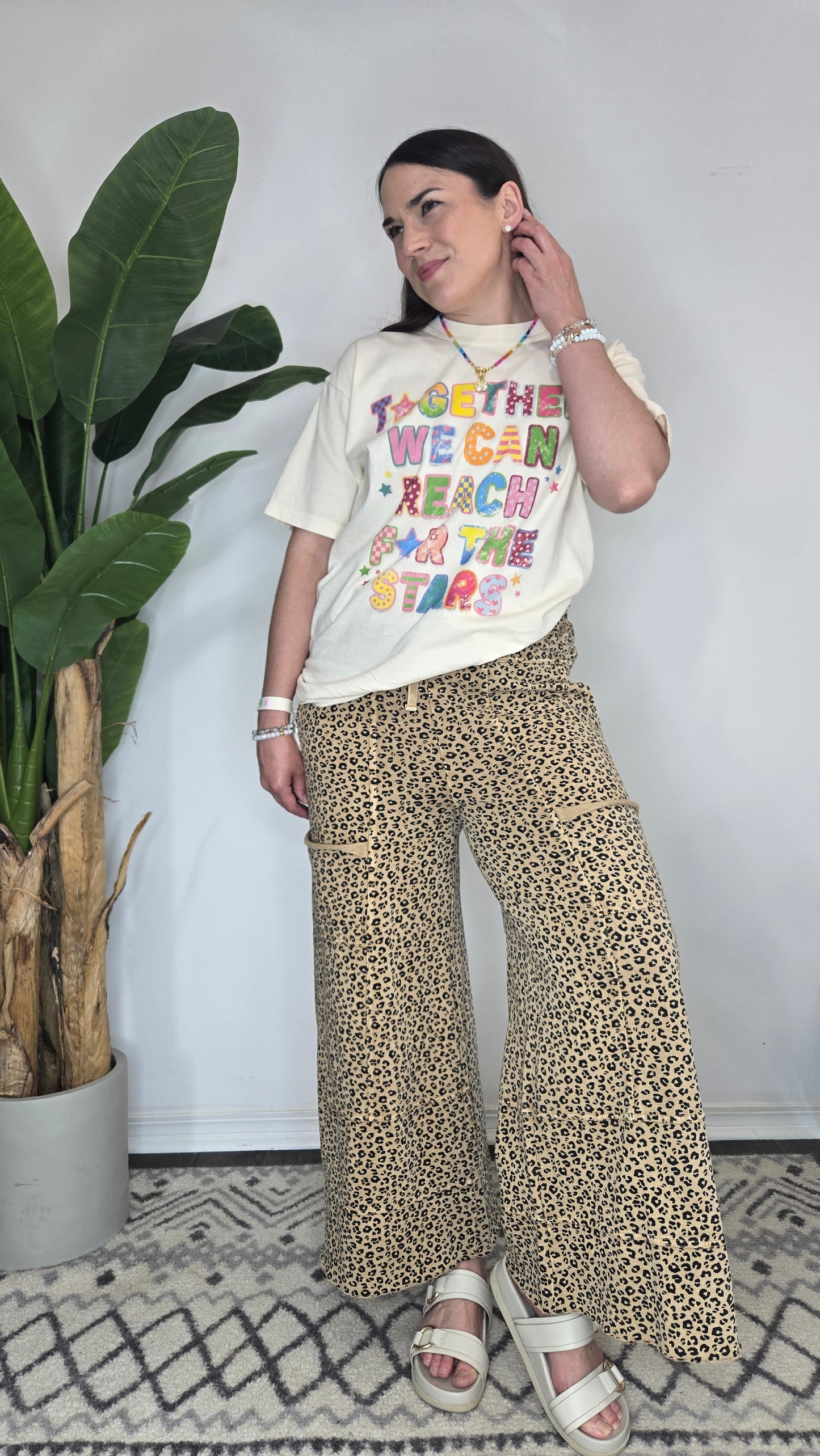 Together We Can Reach for the Stars Colorful Graphic Tee "Morgan"