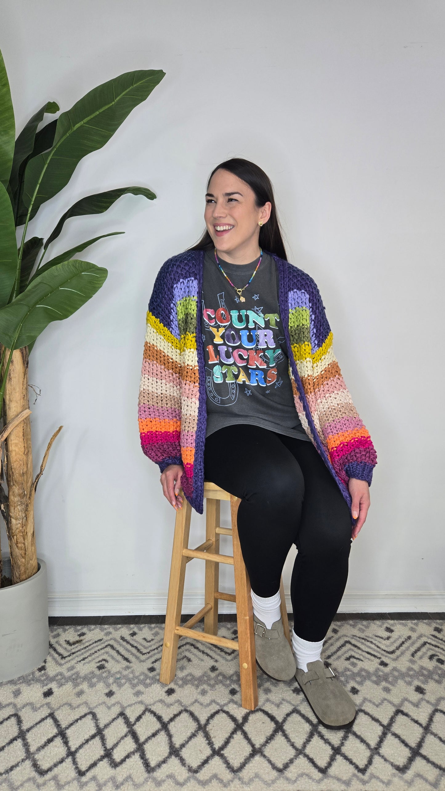 Charcoal Count Your Lucky Stars Graphic Tee "Star"