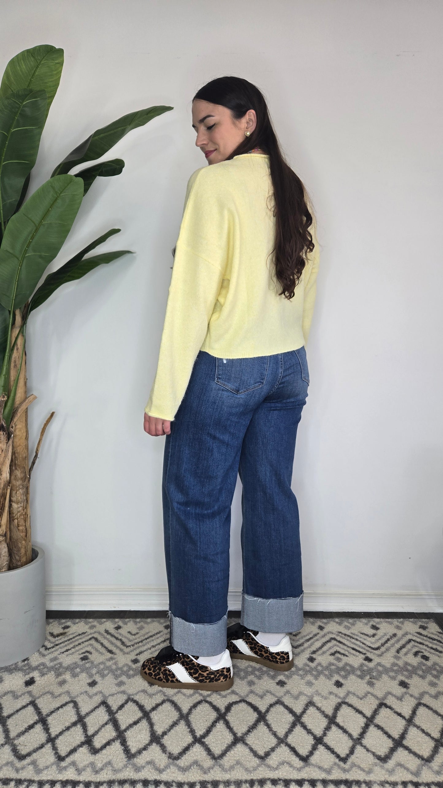 Butter Yellow Piper Cardigan "Tilly"