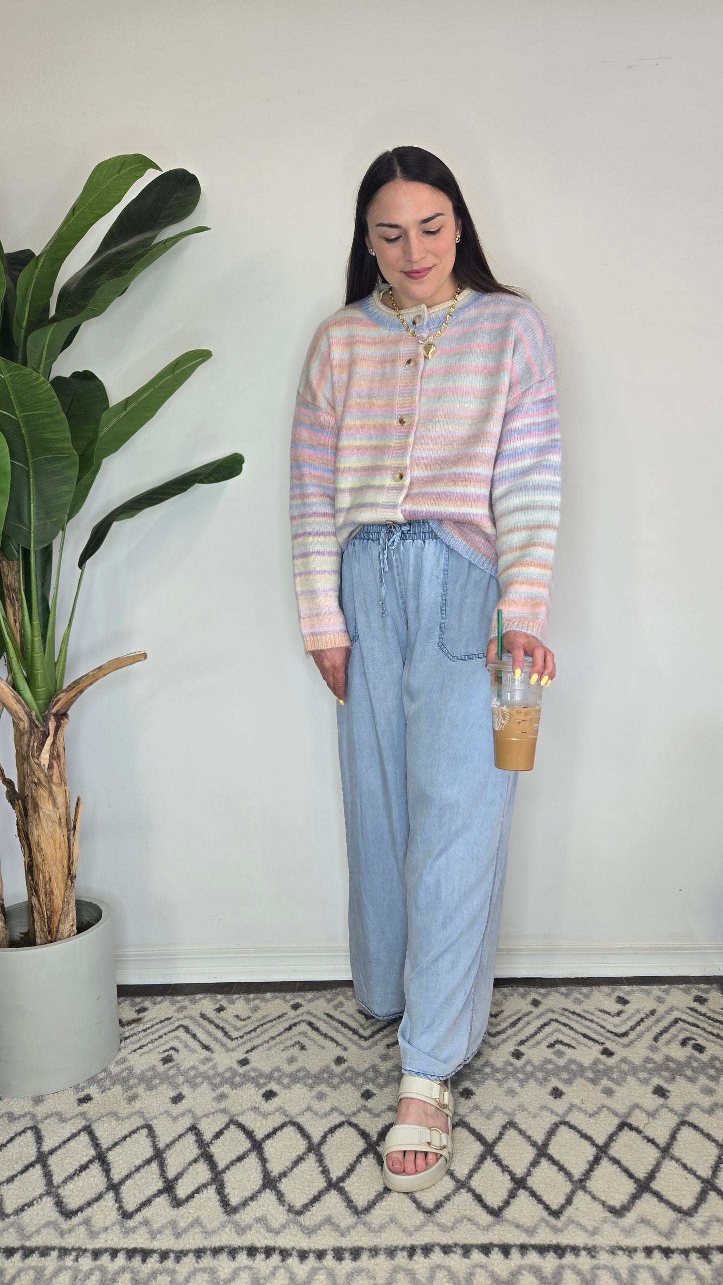 Avalon Pastel Stripe Cardigan