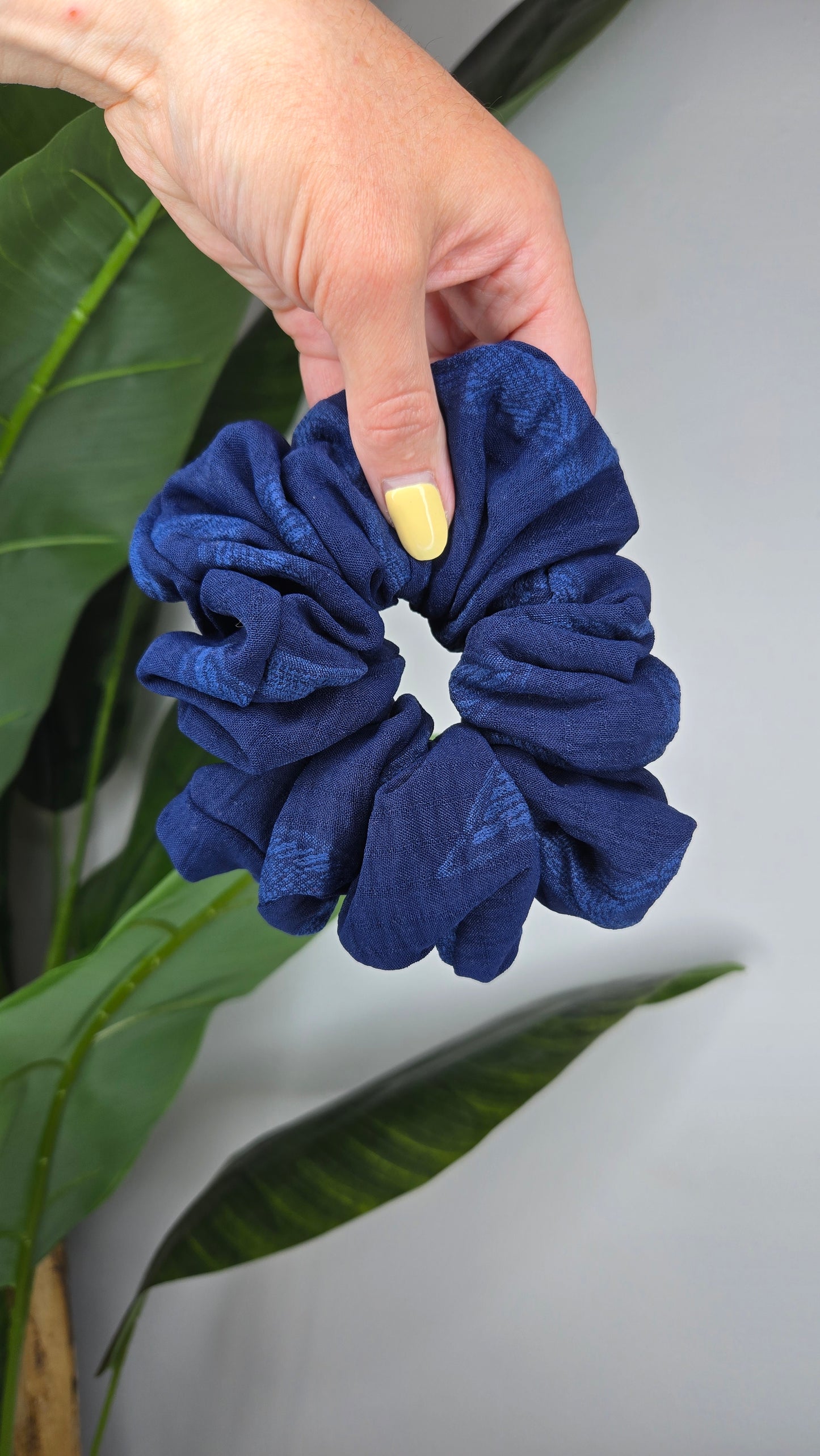 Navy Dream Jumbo Scrunchie