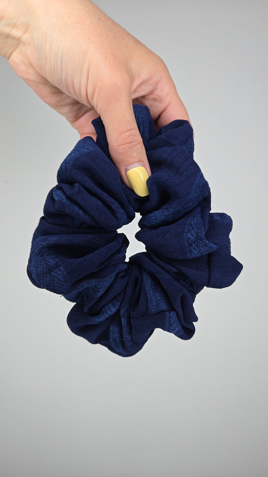 Navy Dream Jumbo Scrunchie
