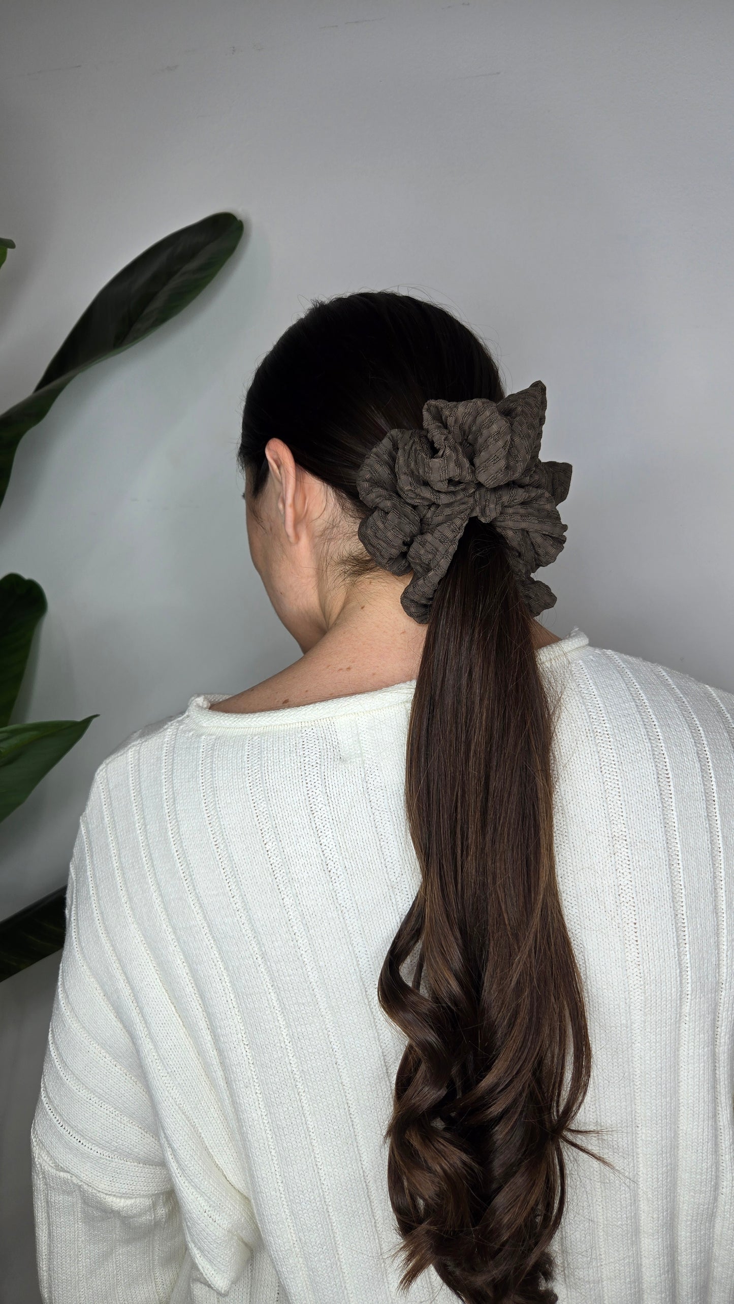 Espresso Jumbo Scrunchie