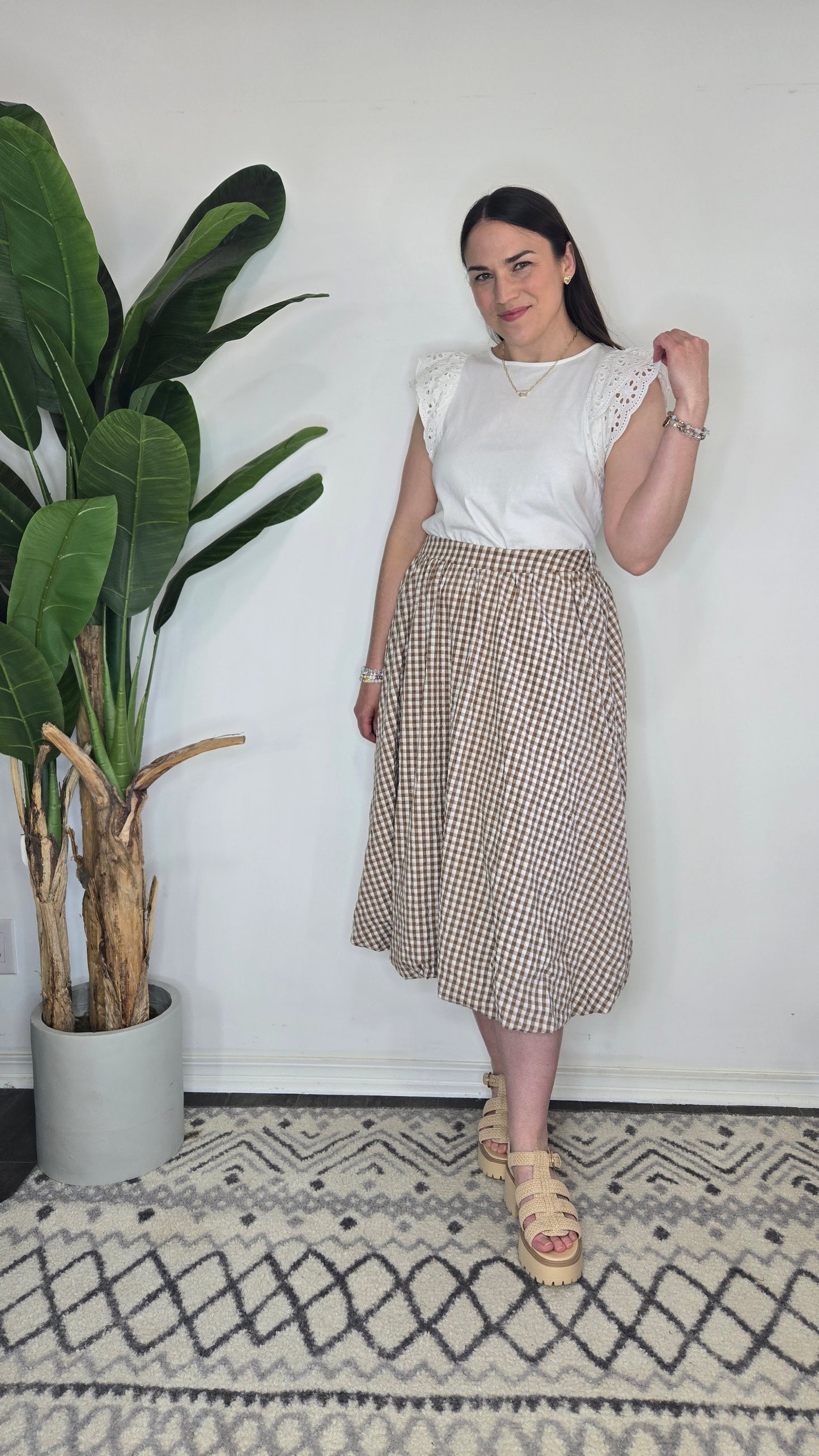 Sloane Gingham Skirt
