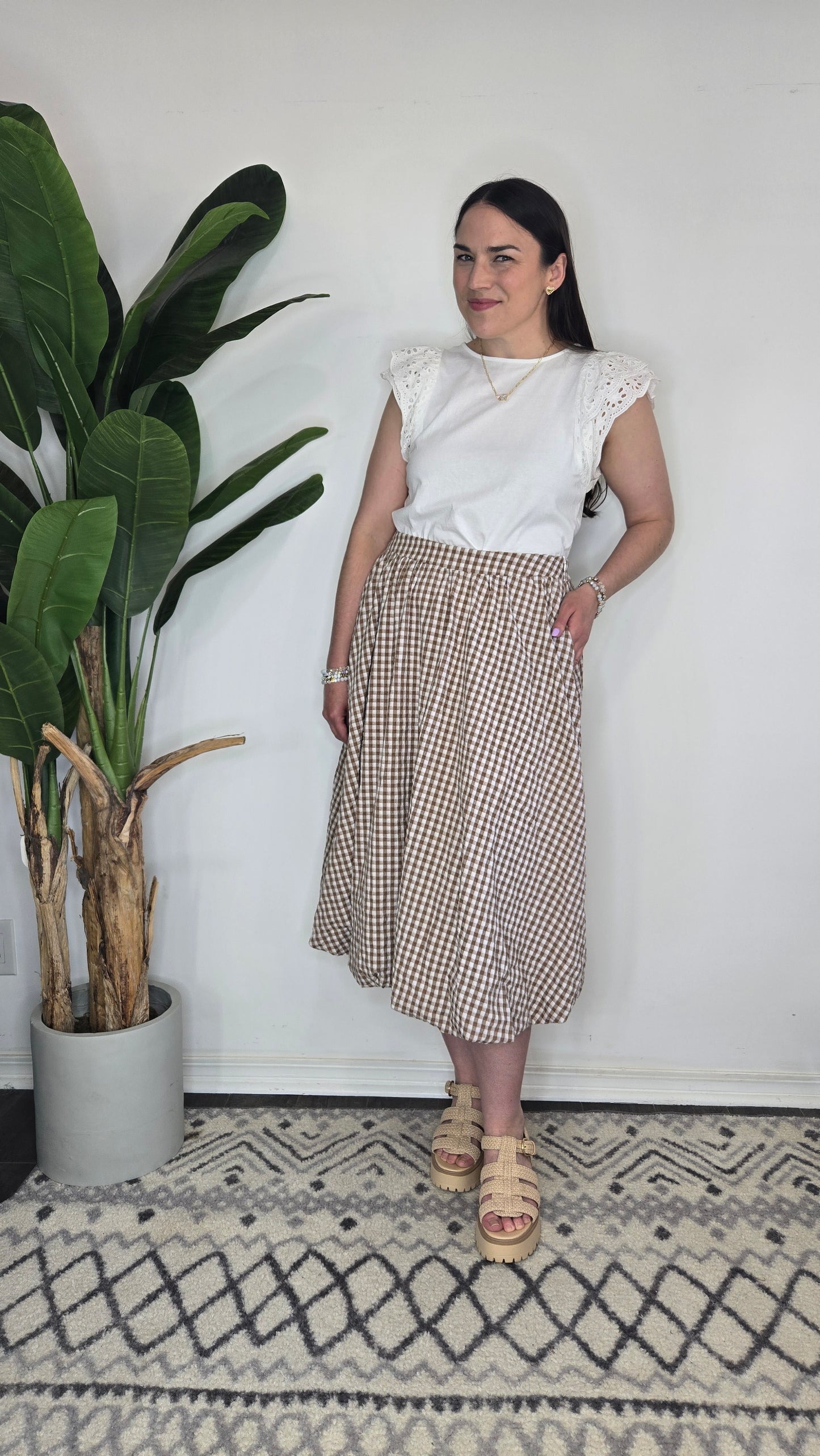 Sloane Gingham Skirt