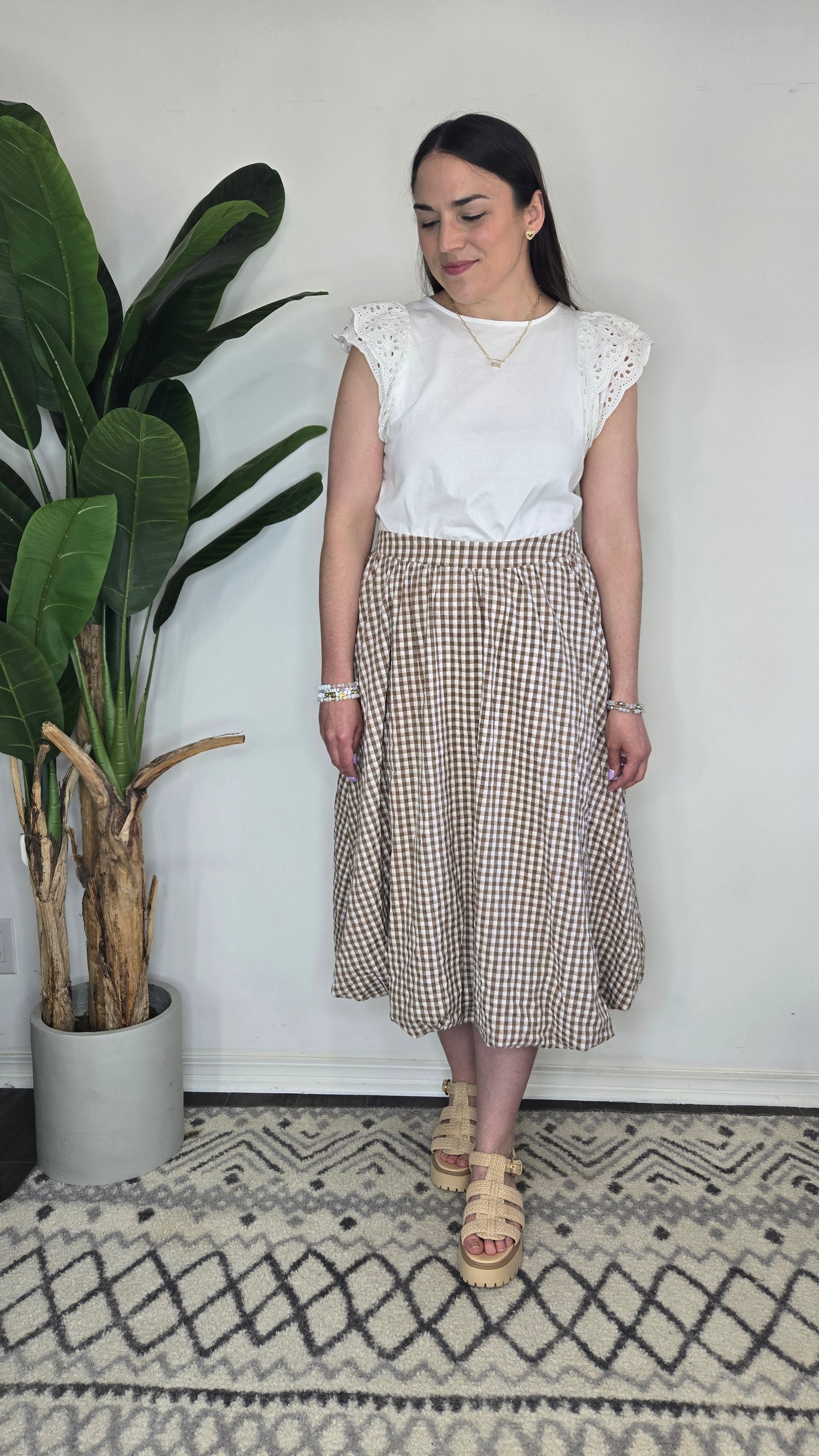 Sloane Gingham Skirt