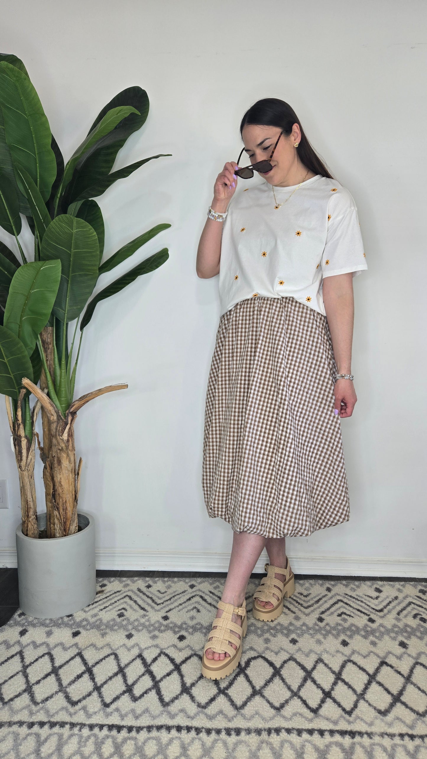 Sloane Gingham Skirt