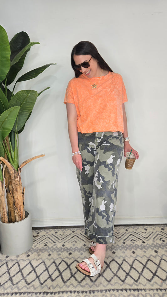 Nora Orange Tee