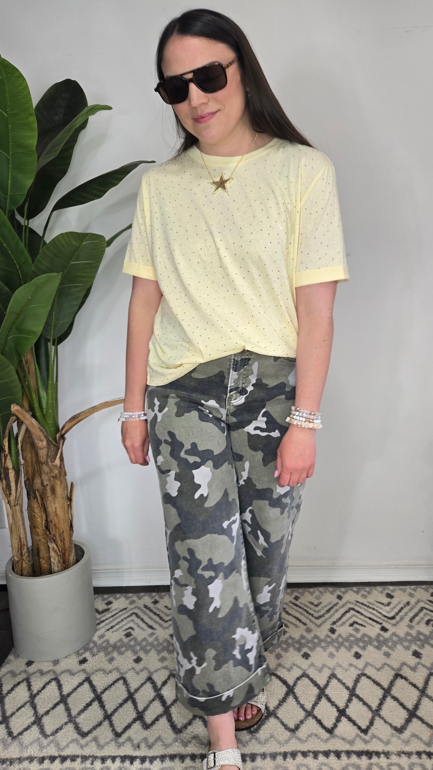 Sienna Rainbow Rhinestone Tee