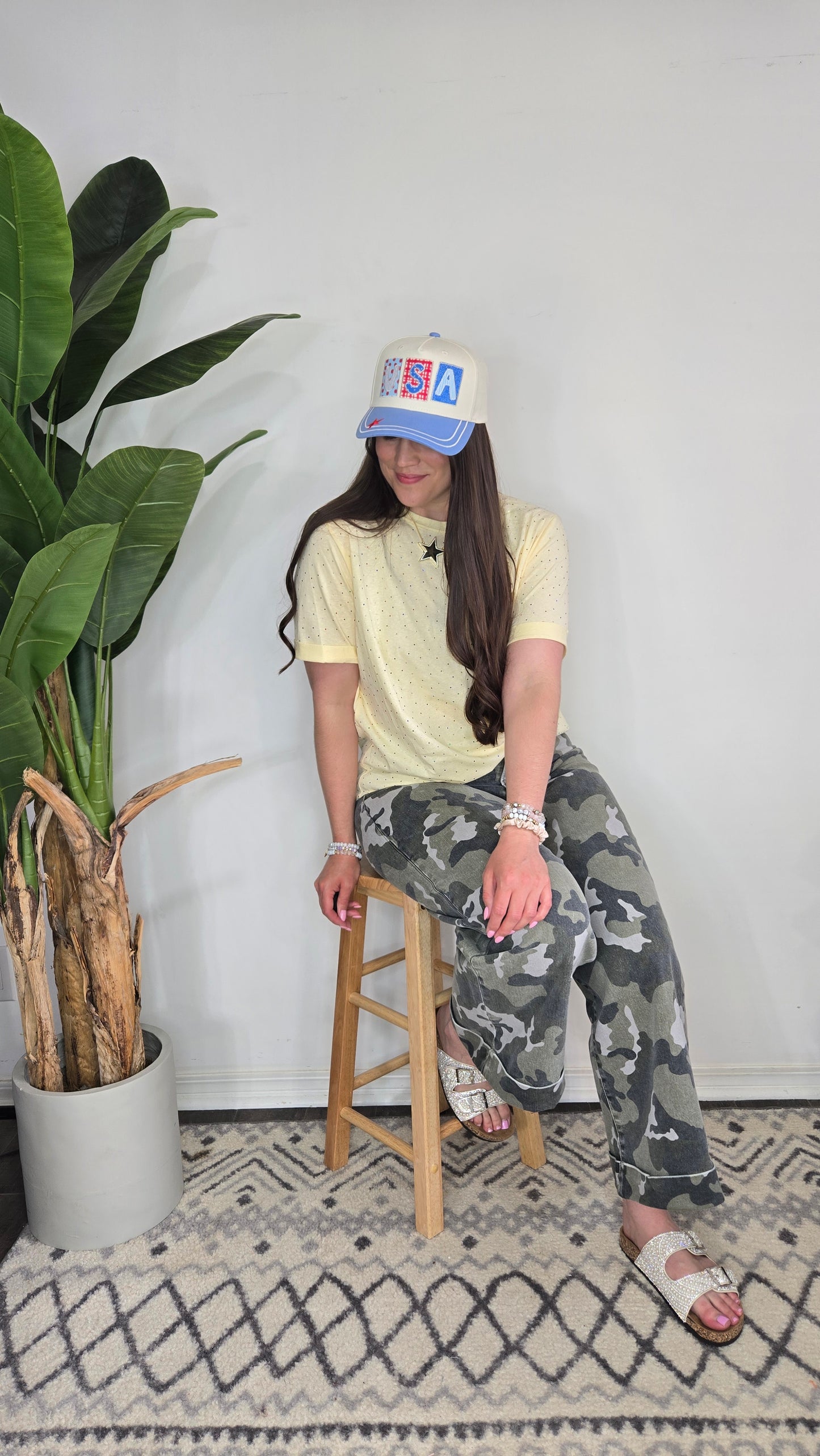 Sienna Rainbow Rhinestone Tee