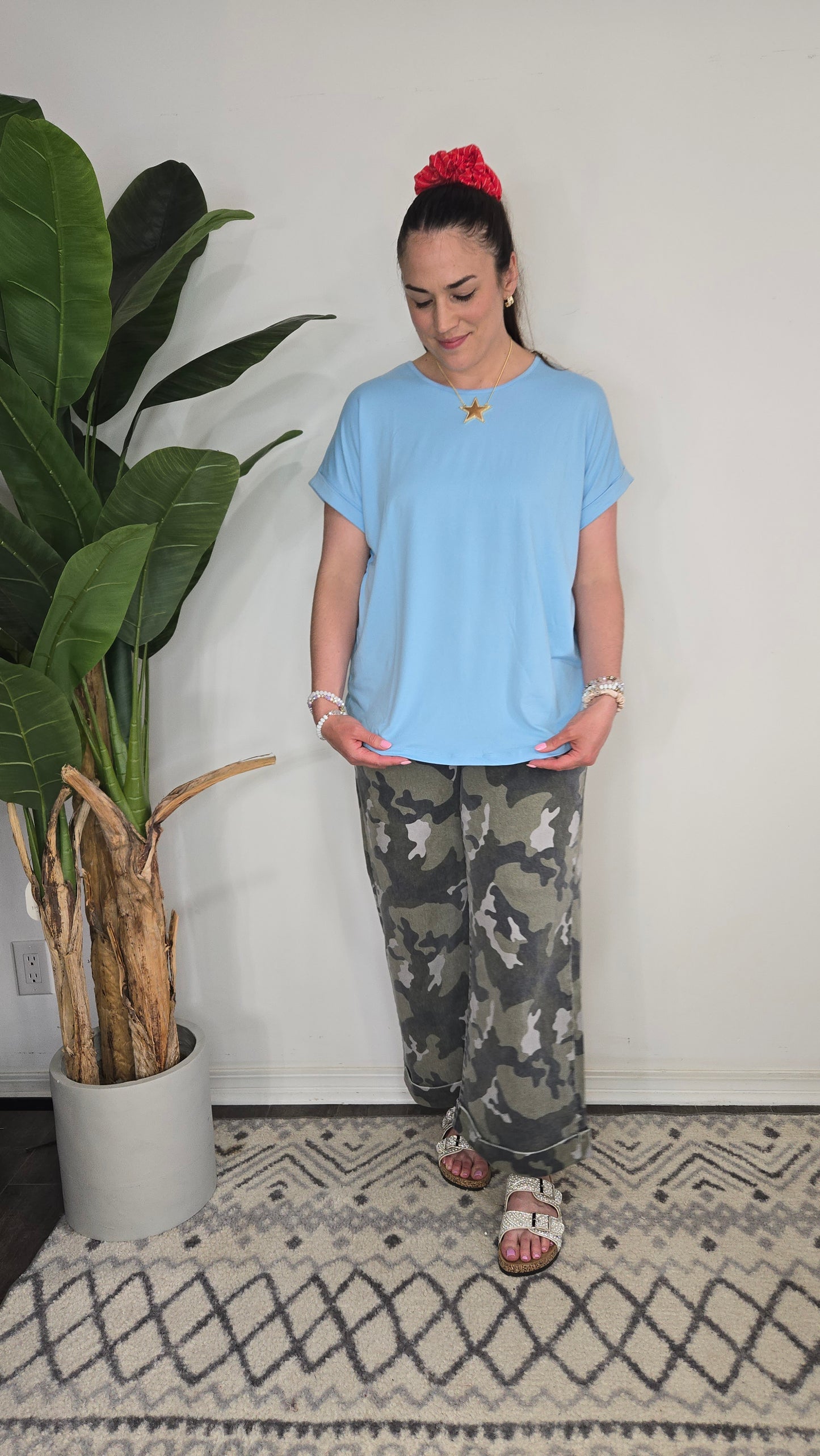 Saylor Essential Top - Sky Blue