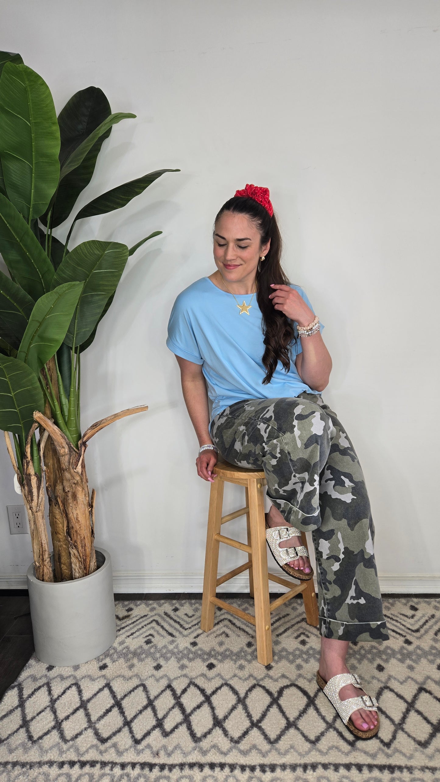Saylor Essential Top - Sky Blue