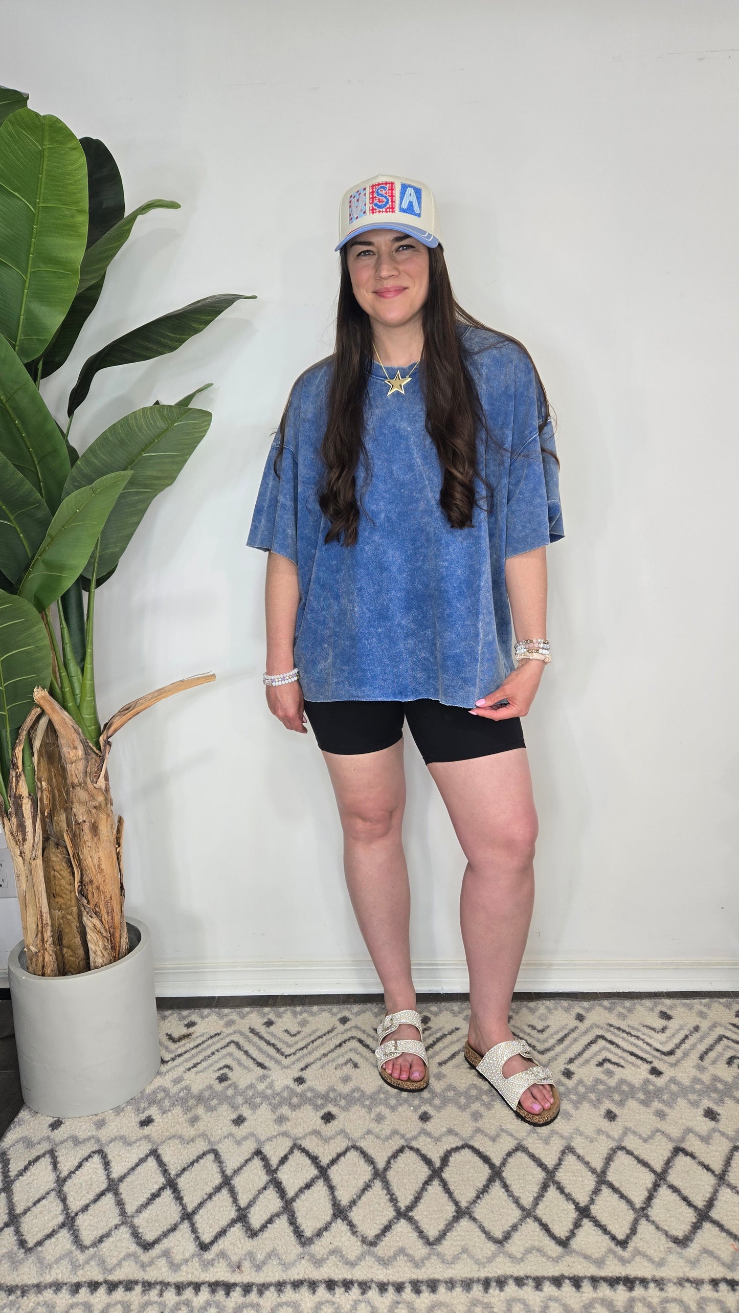 Dakota Blue Oversize Tee