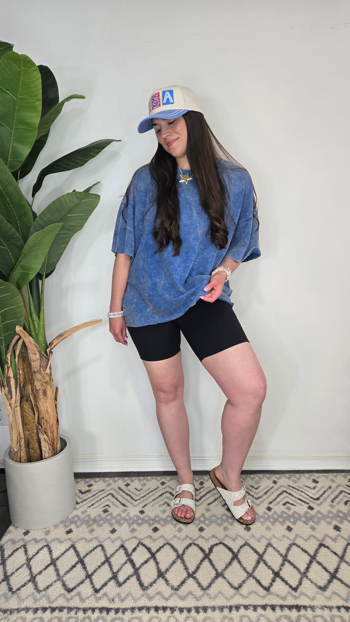 Dakota Blue Oversize Tee
