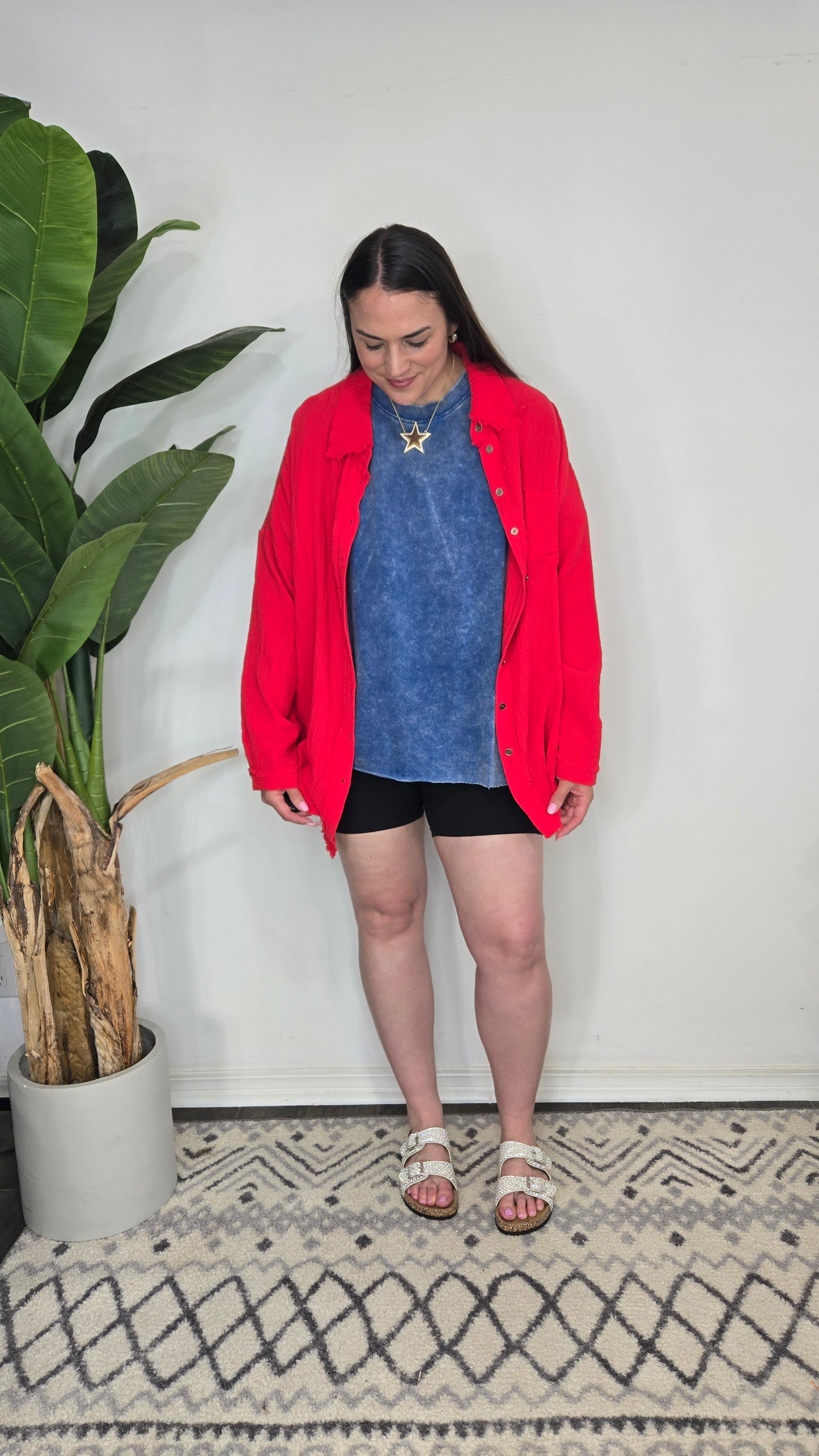 Dakota Blue Oversize Tee