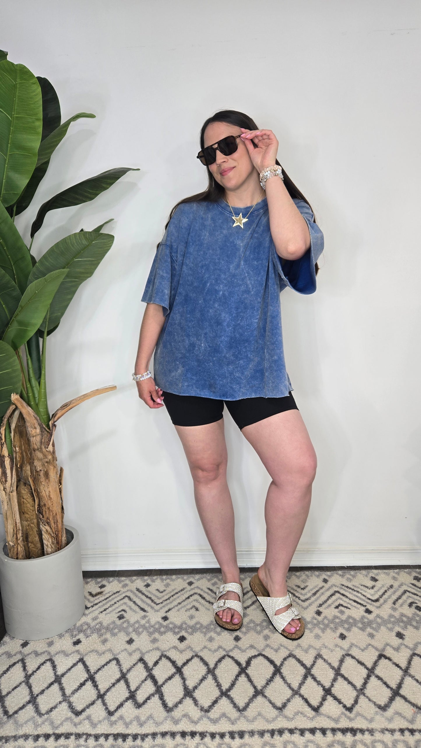 Dakota Blue Oversize Tee