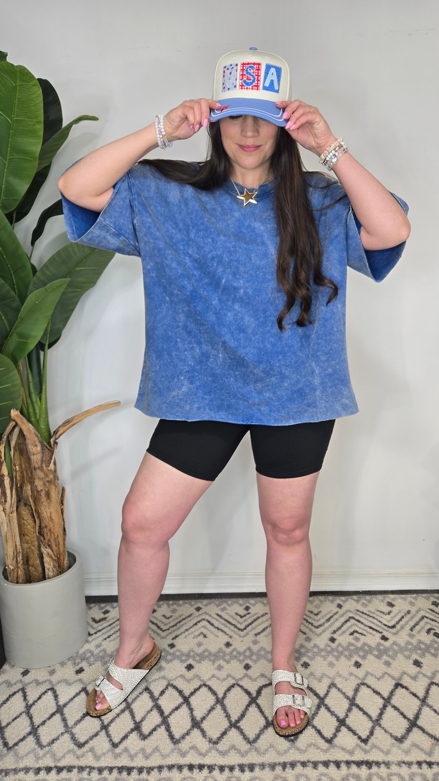 Dakota Blue Oversize Tee