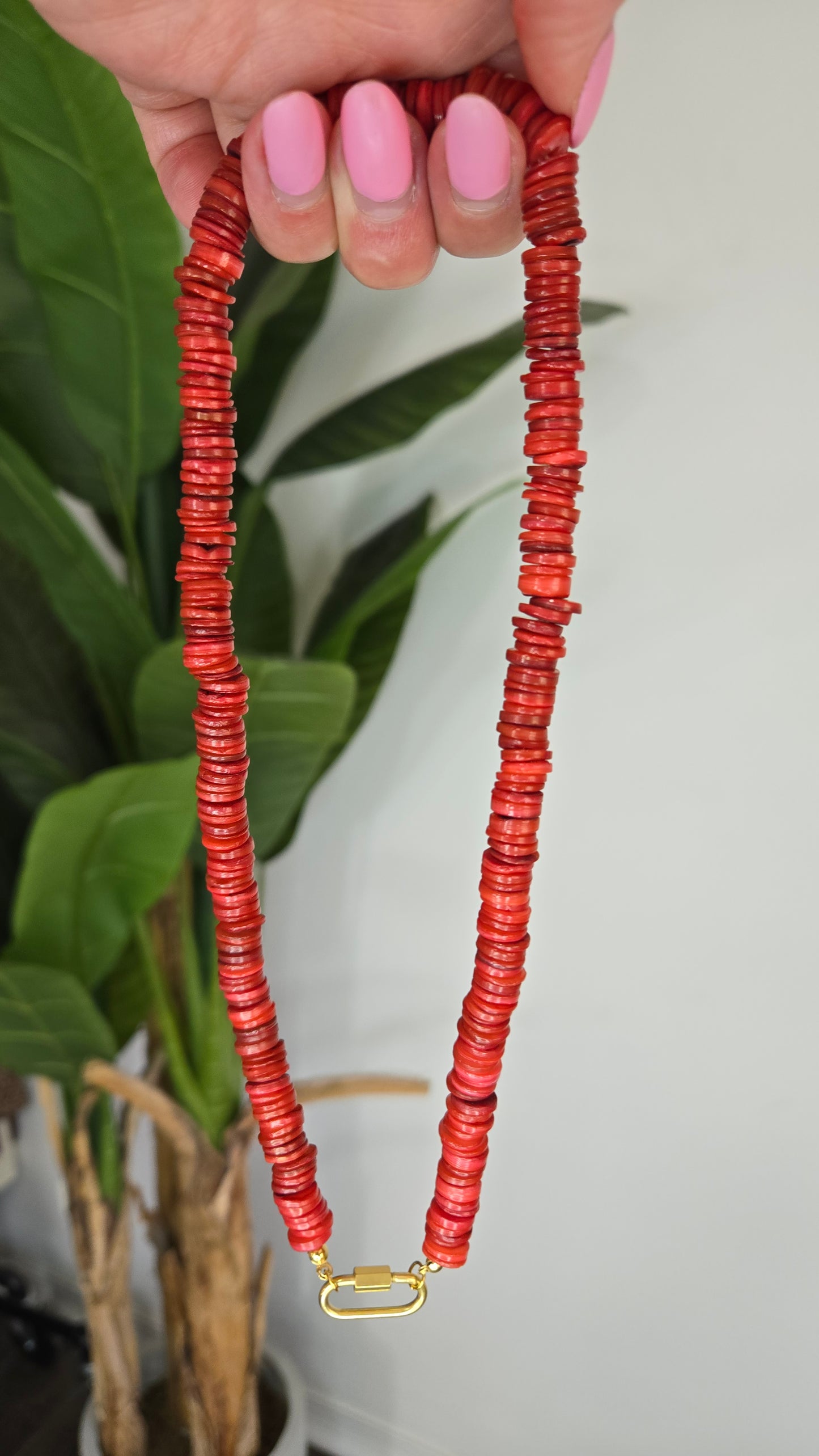 Vera Red Velvet Necklace