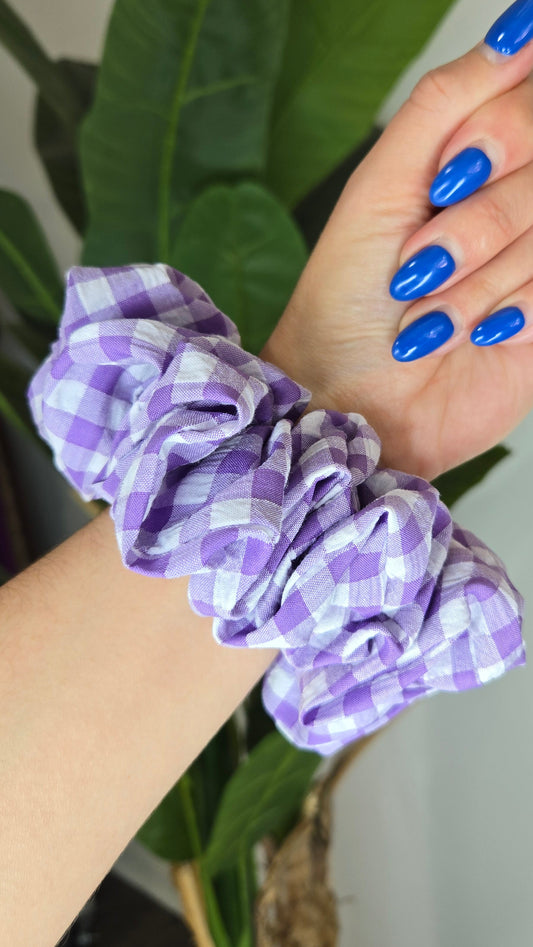 Grace Gingham Scrunchie