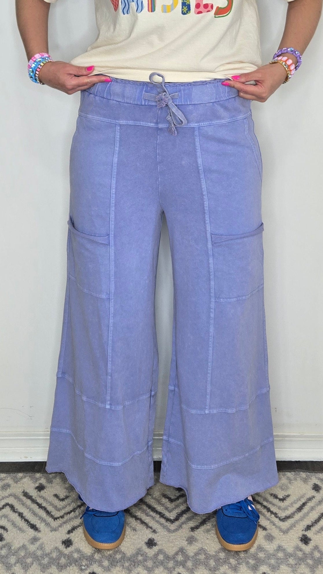 Aleyna Lifestyle Pants - Misty Blue