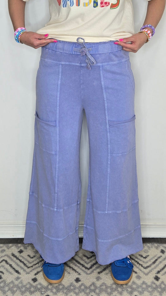 Aleyna Lifestyle Pants - Misty Blue