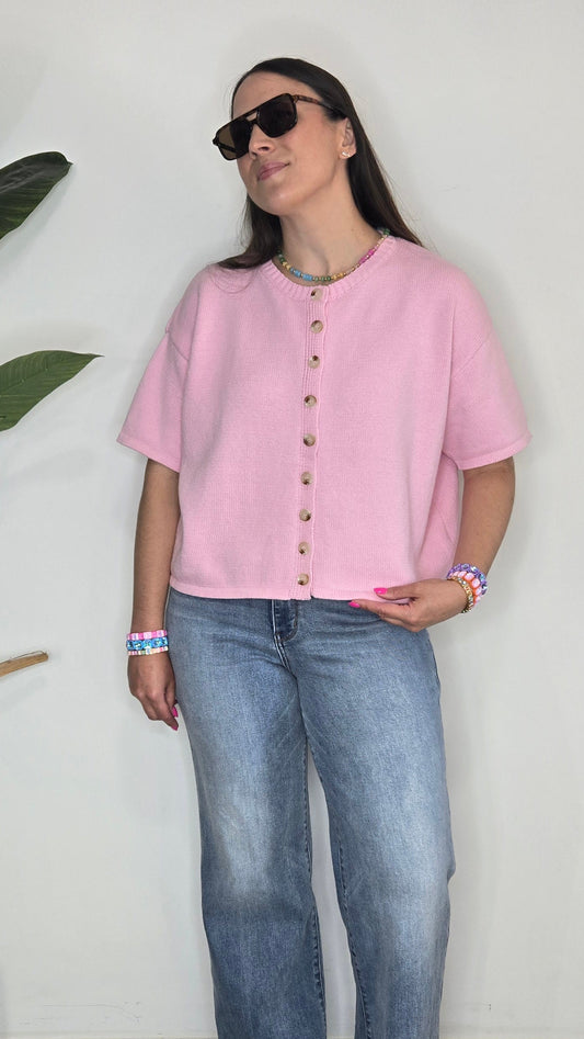 Briar Rose Sweater Top - Light Pink