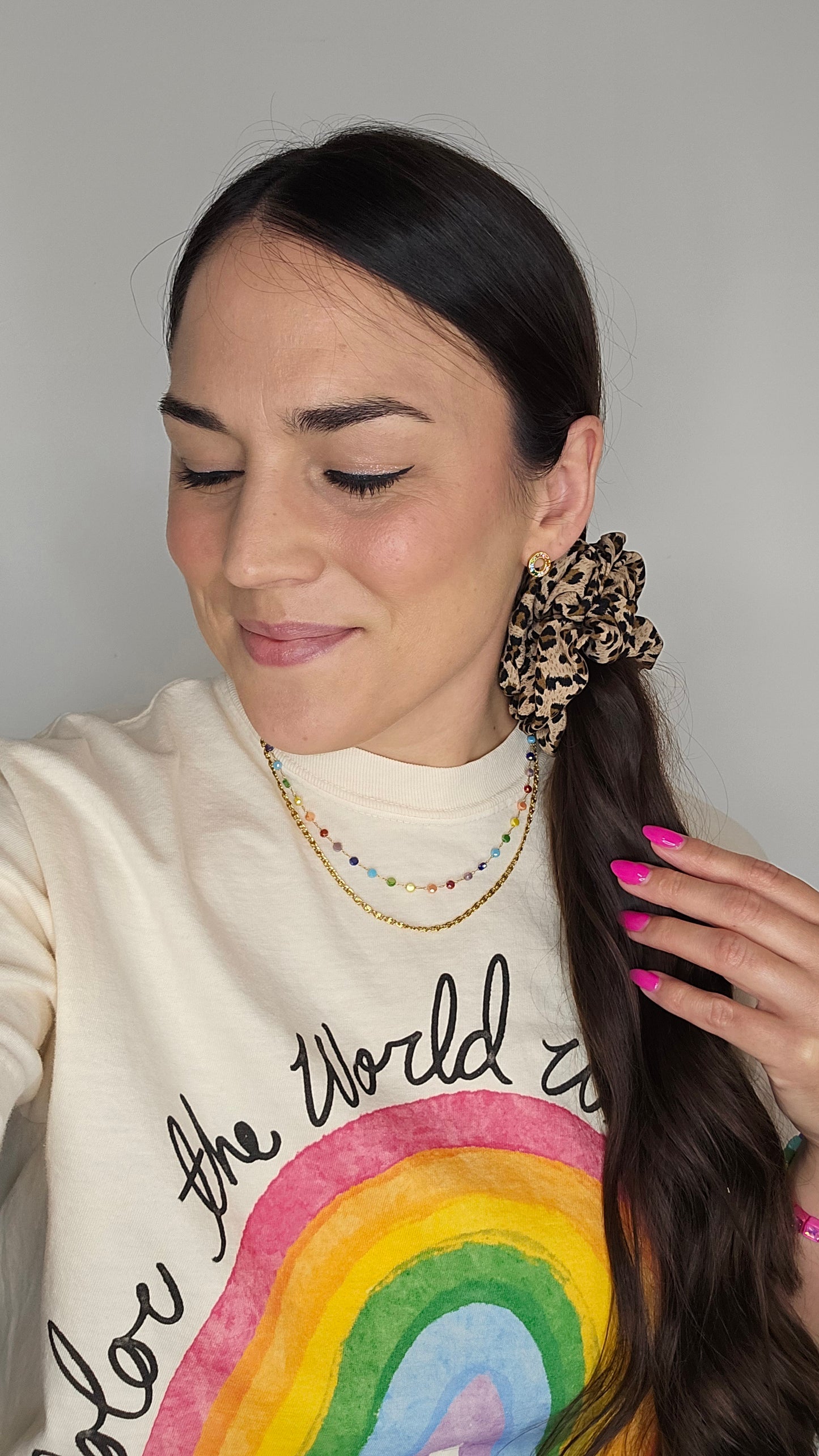 Leopard Jumbo Scrunchie