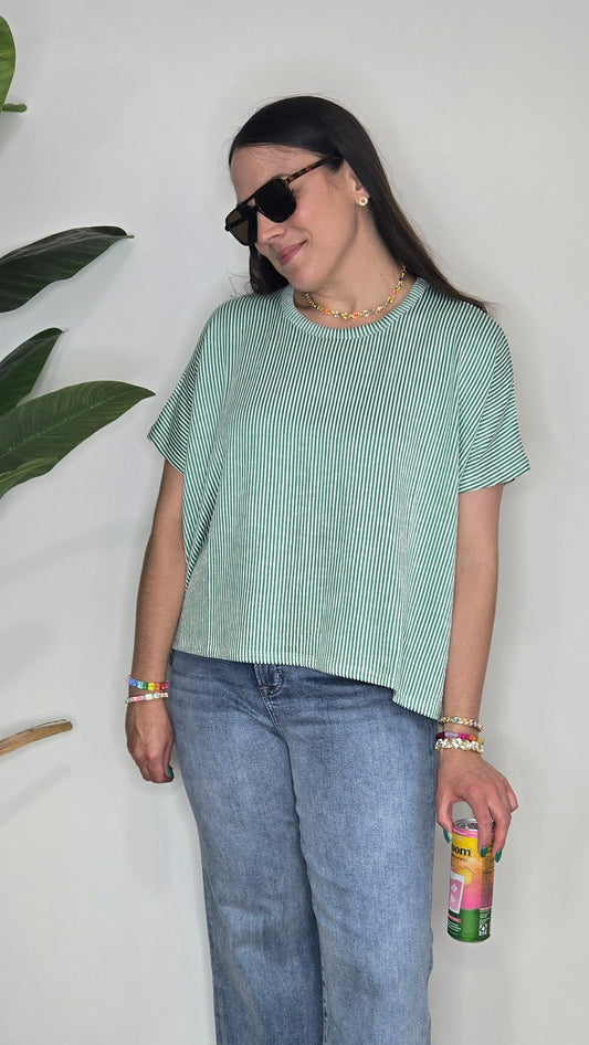 Indy Charm Top- Kelly Green