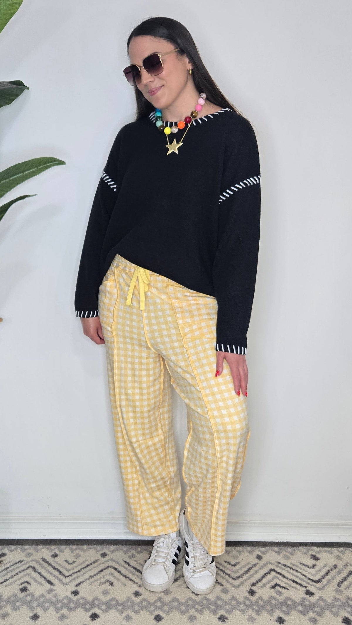 Alex Varsity Stitch Sweater